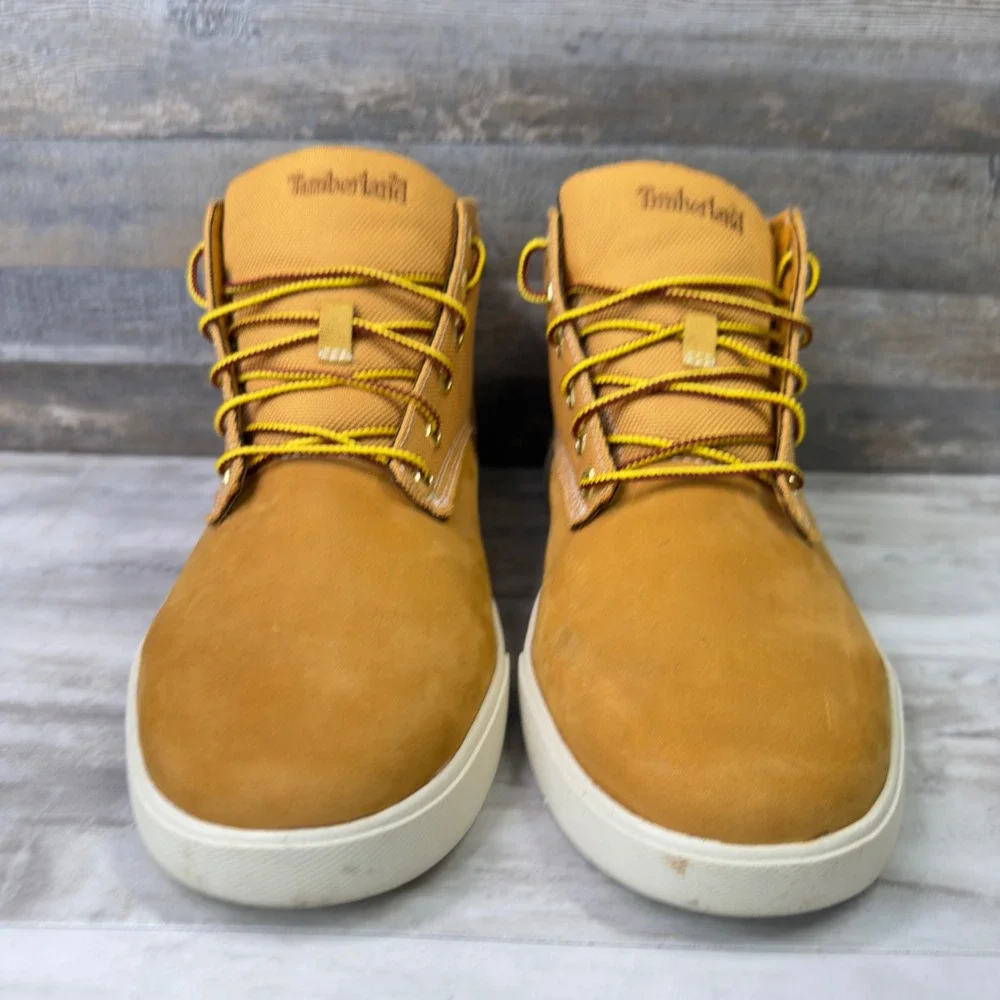 Timberland Davis Square Mens Size 10.5 Chukka Boots Cordura Wheat A1325